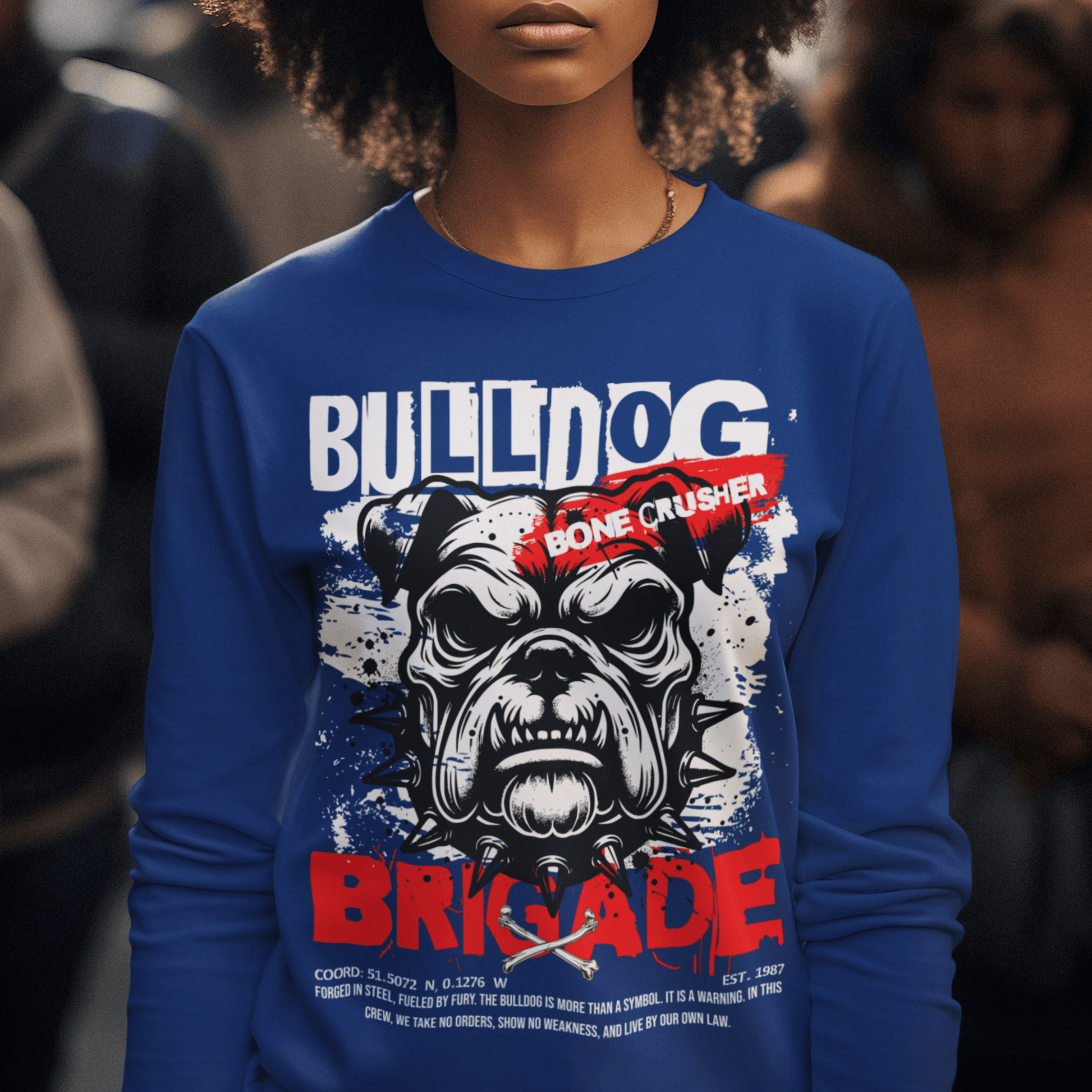 Unisex graphic sweatshirt, classic fit cotton blend crewneck, soft and durable streetwear style by LostLogicCo Canada