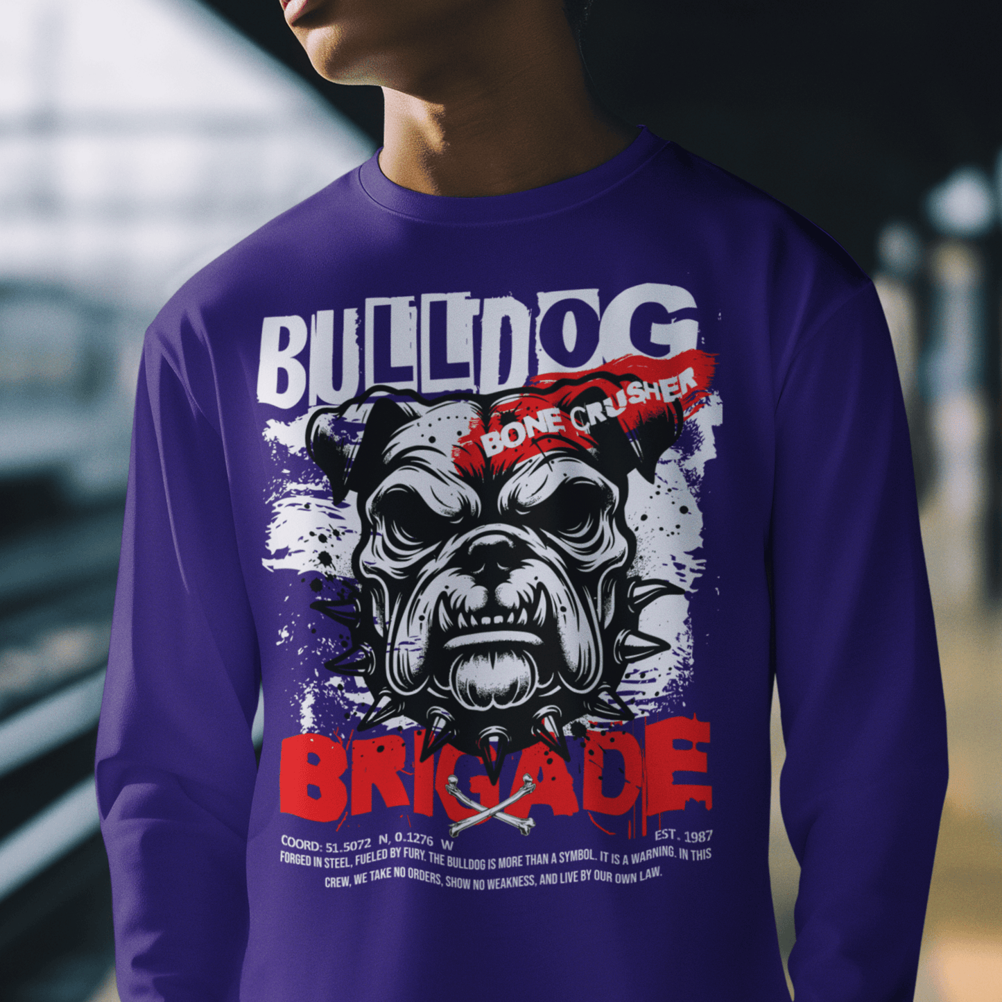 Unisex graphic sweatshirt, classic fit cotton blend crewneck, soft and durable streetwear style by LostLogicCo Canada