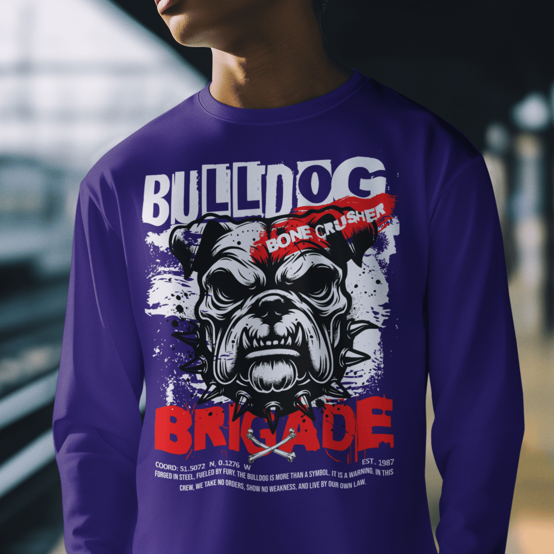 Unisex graphic sweatshirt, classic fit cotton blend crewneck, soft and durable streetwear style by LostLogicCo Canada