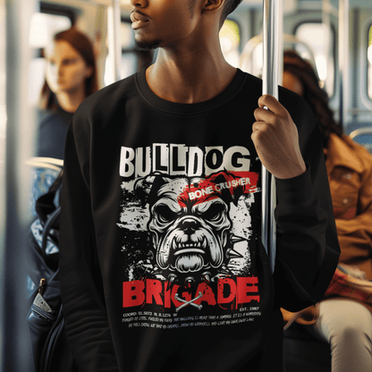 Unisex graphic sweatshirt, classic fit cotton blend crewneck, soft and durable streetwear style by LostLogicCo Canada