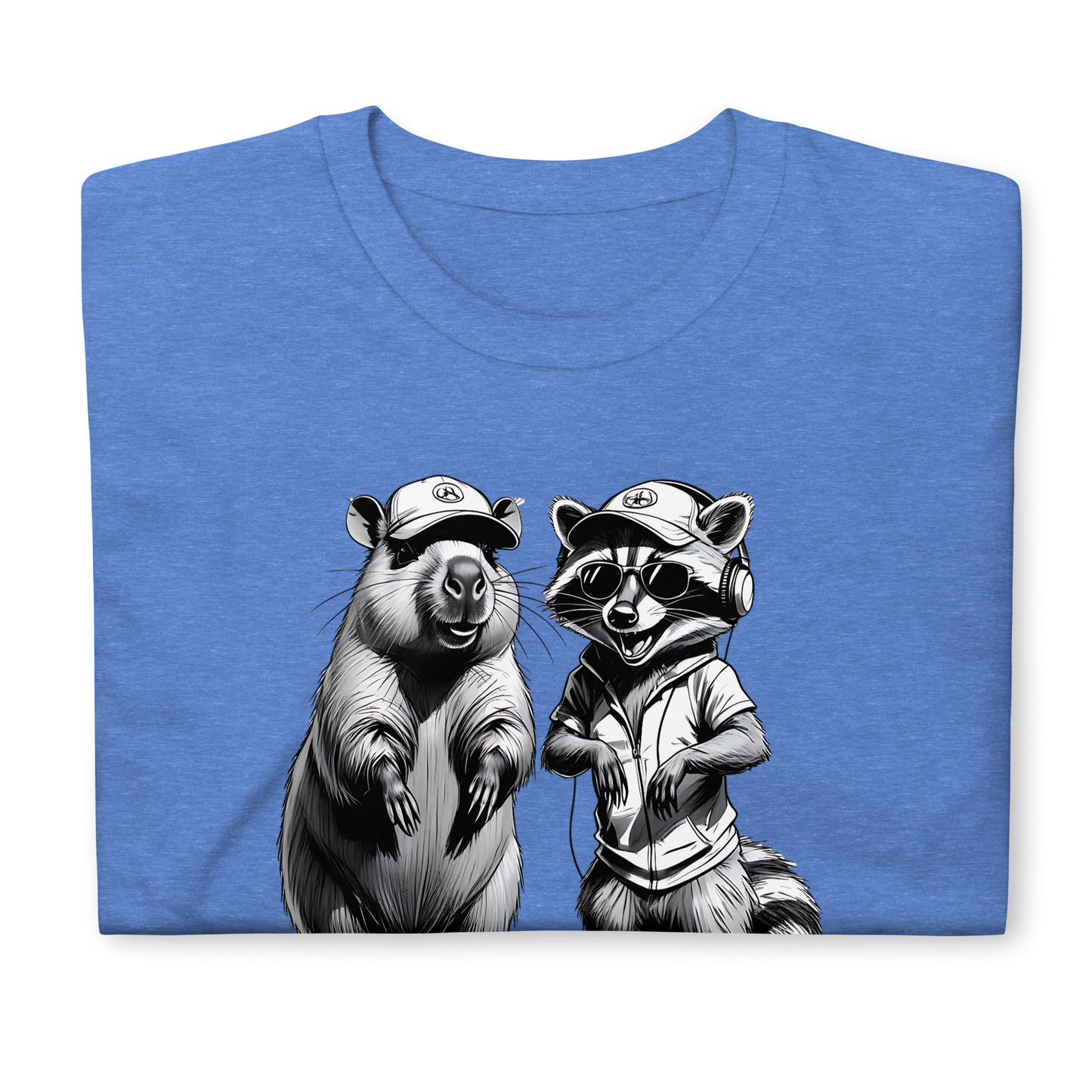 Unisex graphic t-shirt with “Thank God It’s Friday!” cartoon character design, soft cotton short sleeve tee by LostLogicCo Canada