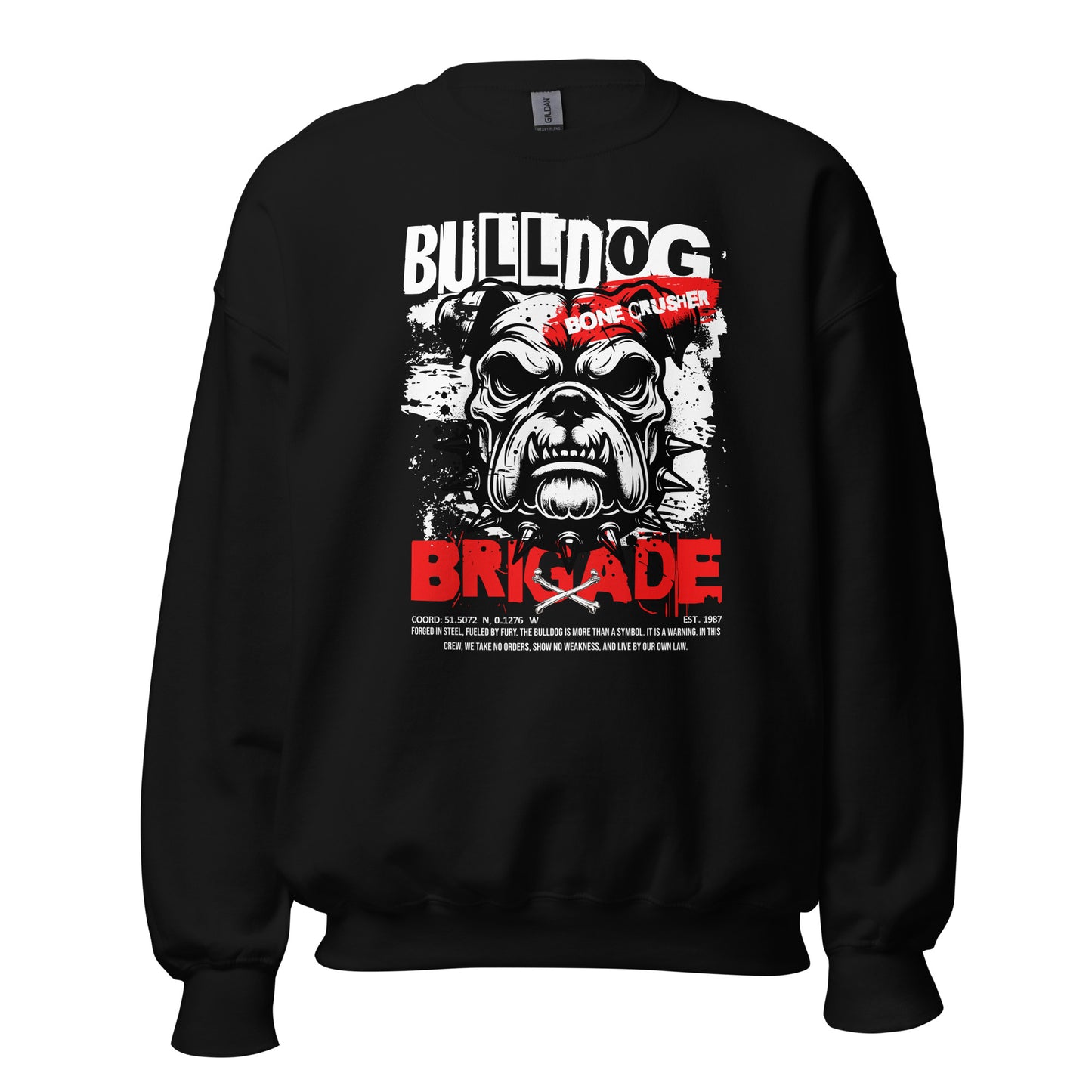 Unisex graphic sweatshirt, classic fit cotton blend crewneck, soft and durable streetwear style by LostLogicCo Canada