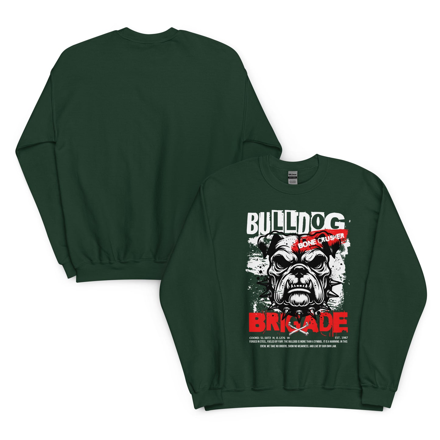 Unisex graphic sweatshirt, classic fit cotton blend crewneck, soft and durable streetwear style by LostLogicCo Canada