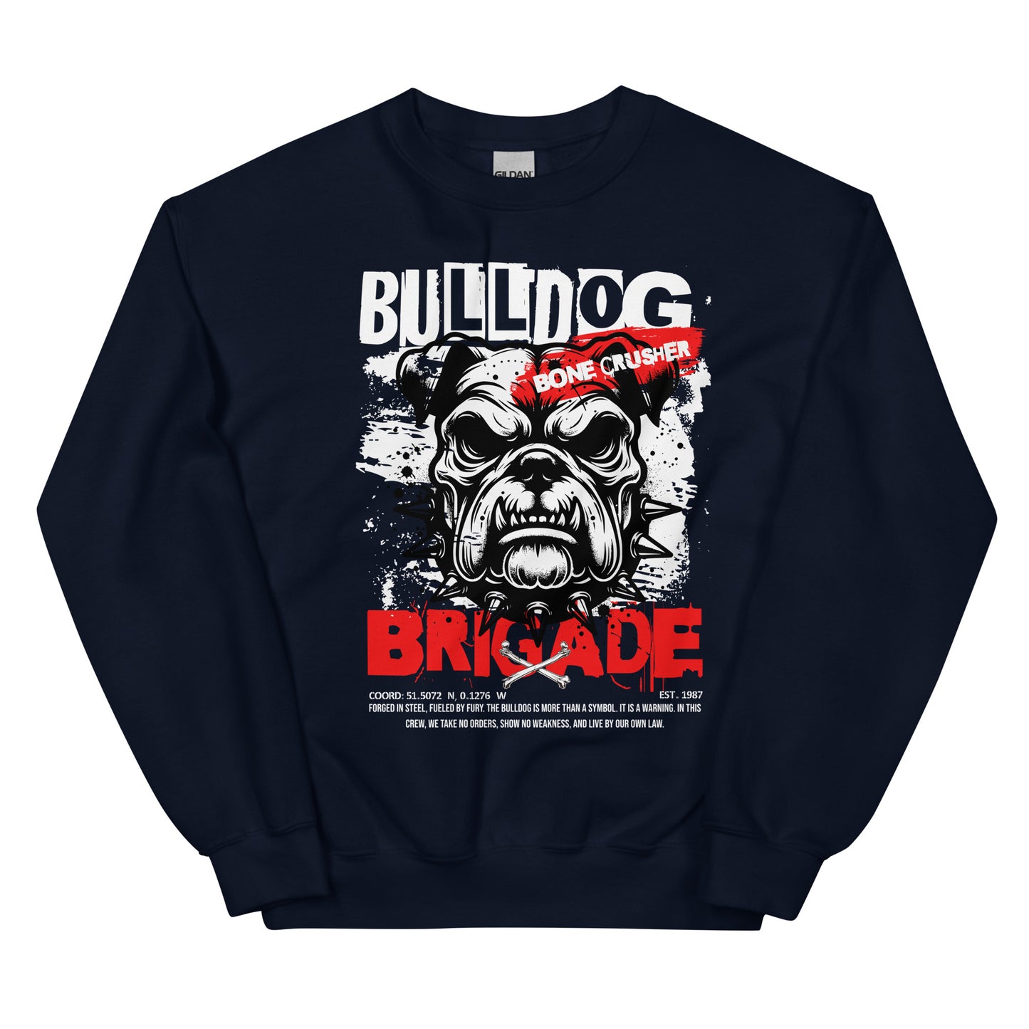 Unisex graphic sweatshirt, classic fit cotton blend crewneck, soft and durable streetwear style by LostLogicCo Canada