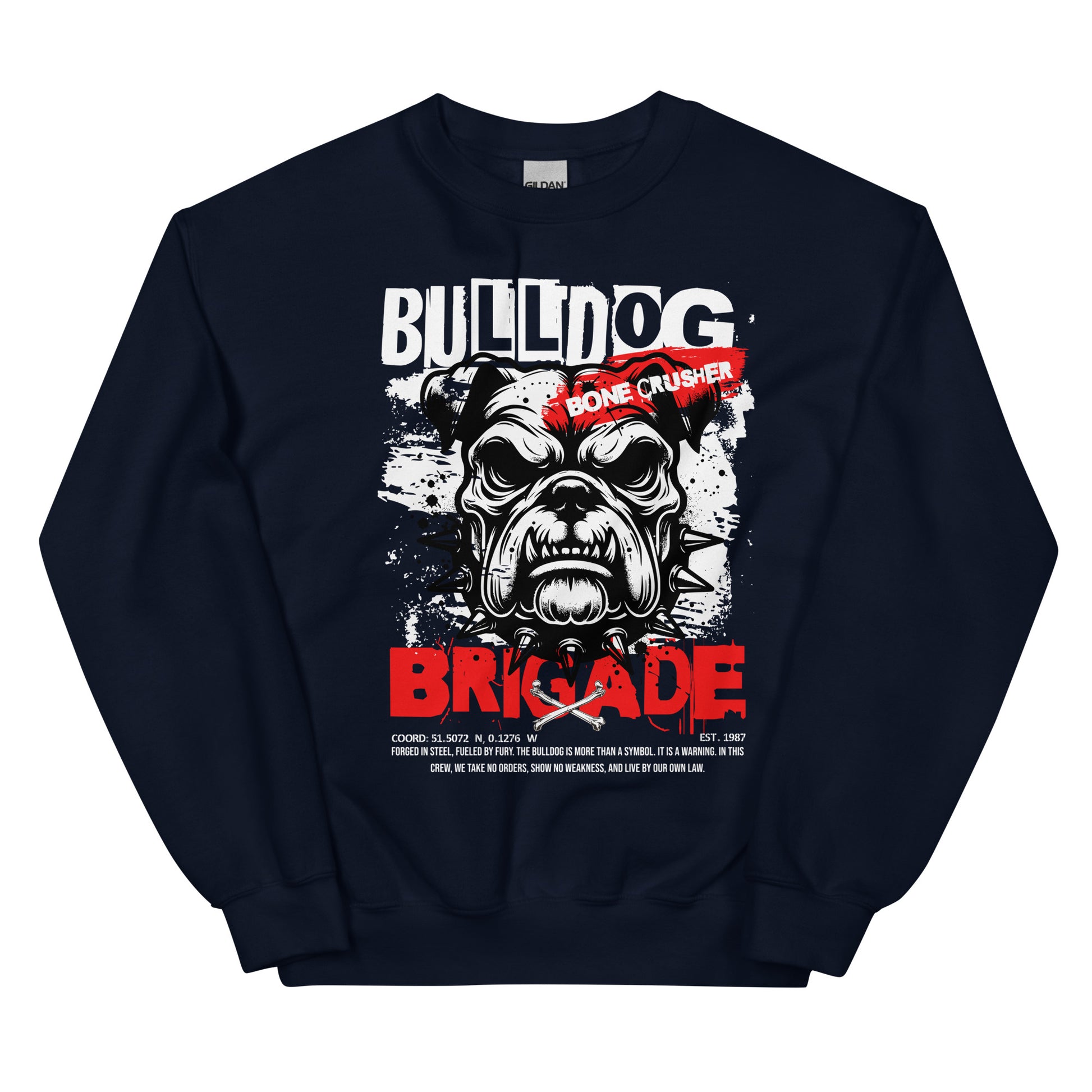 Unisex graphic sweatshirt, classic fit cotton blend crewneck, soft and durable streetwear style by LostLogicCo Canada