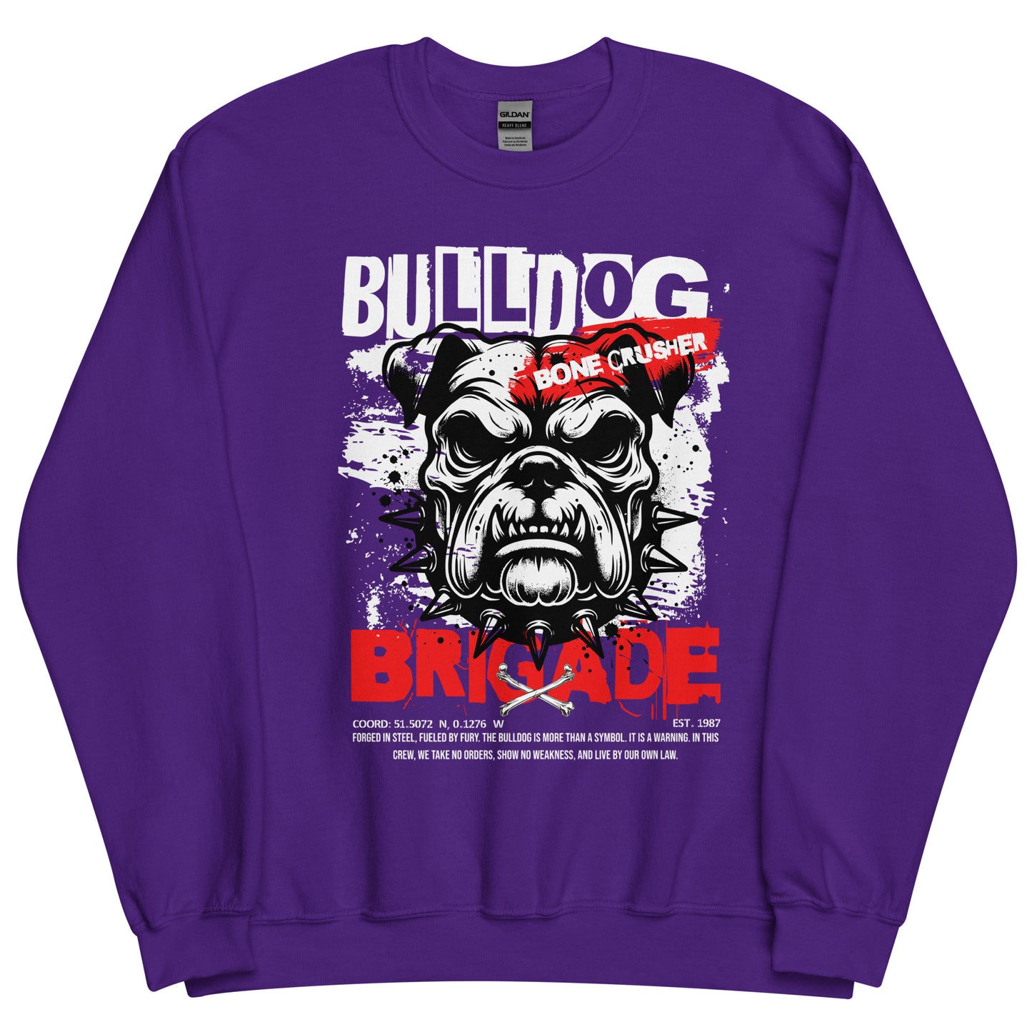 Unisex graphic sweatshirt, classic fit cotton blend crewneck, soft and durable streetwear style by LostLogicCo Canada