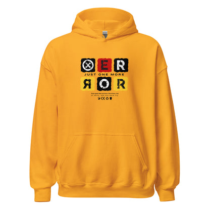 Just One More Error hoodie graphic printed on unisex heavy blend hoodie