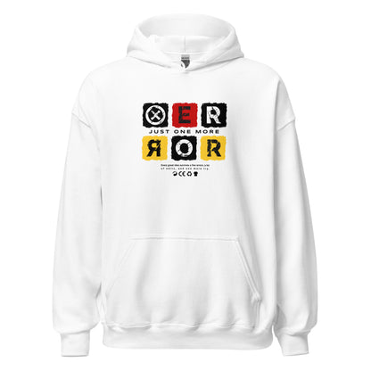Just One More Error hoodie graphic printed on unisex heavy blend hoodie